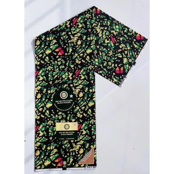 6 yards wholesale African Print Fabric/ Ankara kente multi color print - Picture 1 of 9